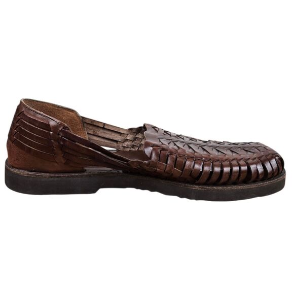 Sunsteps Fisherman Huarache Sandals Men's Sz 10 Brown Hand Woven Weave - Picture 7 of 11